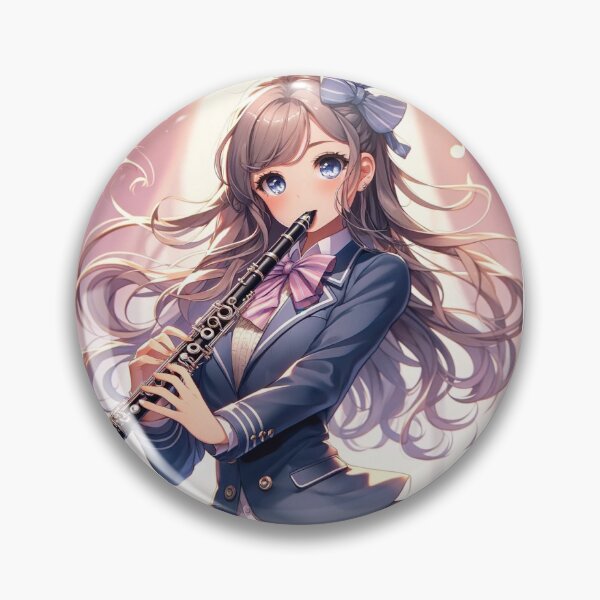 Item preview, Anime girl playing clarinet #1 designed and sold by Clarinetu.