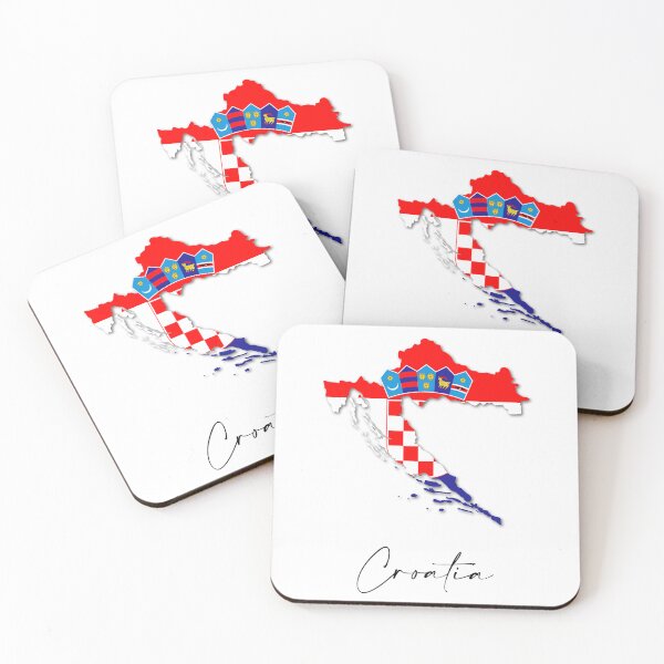 Item preview, Croatia Country Map and Flag Dubrovnik Zagreb Europe designed and sold by dk-design85.