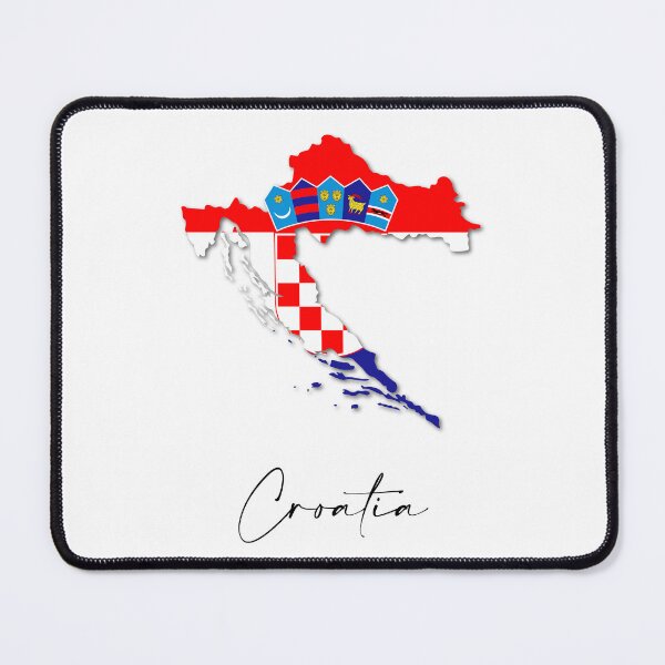 Item preview, Croatia Country Map and Flag Dubrovnik Zagreb Europe designed and sold by dk-design85.