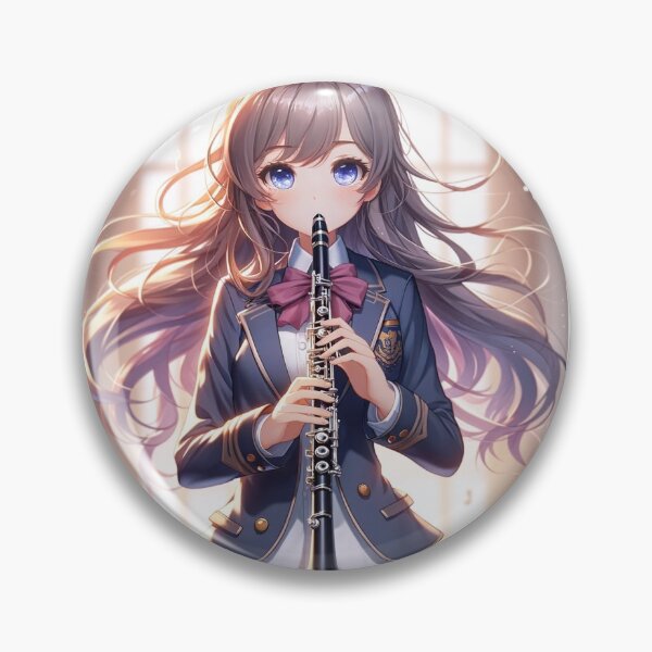 Item preview, Anime girl playing clarinet #2 designed and sold by Clarinetu.