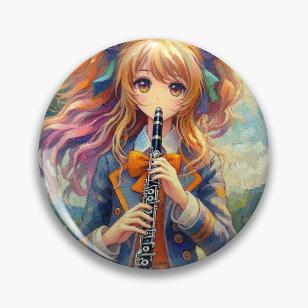 Item preview, Anime girl playing clarinet #4 designed and sold by Clarinetu.