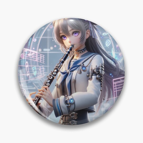 Item preview, Anime girl playing clarinet #5 designed and sold by Clarinetu.