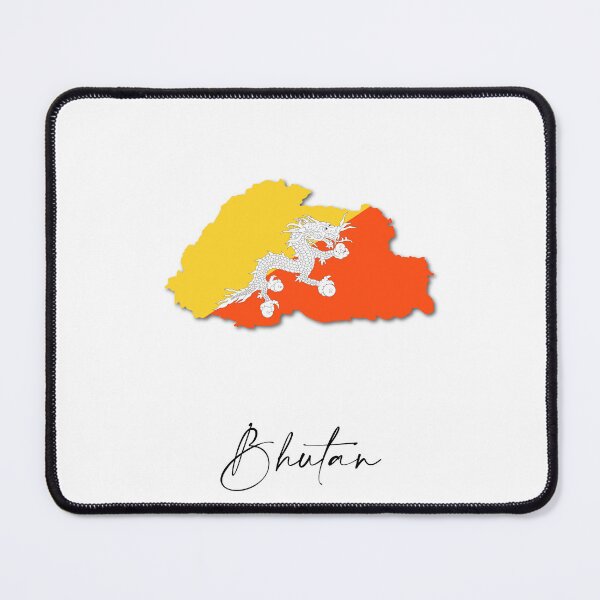 Item preview, Bhutan Country Map and Flag Himalayas Asia designed and sold by dk-design85.