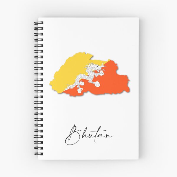 Item preview, Bhutan Country Map and Flag Himalayas Asia designed and sold by dk-design85.