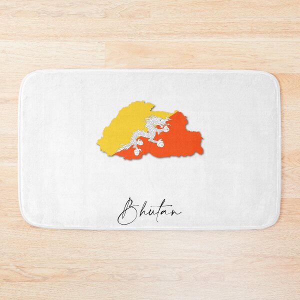 Item preview, Bhutan Country Map and Flag Himalayas Asia designed and sold by dk-design85.