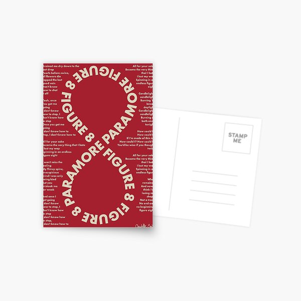Paramore Fake Happy Vinyl Record Song Lyric Print - Red Heart Print