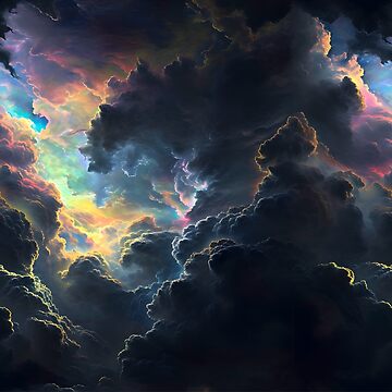 Artwork thumbnail, Nacreous Storm Clouds by dinaaaaaah