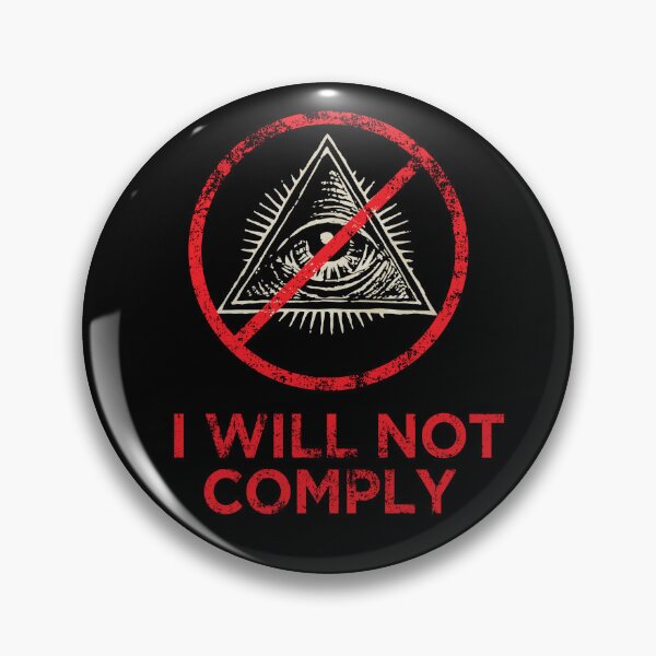 Item preview, I will not comply - Orwell Covid Tyranny designed and sold by -Koleidescope.