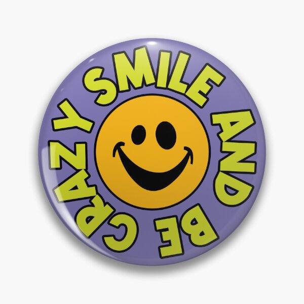 Item preview, Smile And Be Crazy - Fun Smile Quote - Colorful Text - Funny Smile Face designed and sold by WIZECROW.