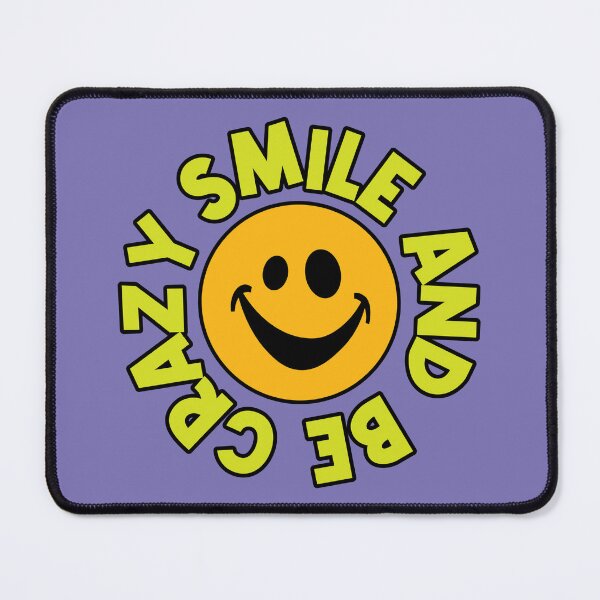 Item preview, Smile And Be Crazy - Fun Smile Quote - Colorful Text - Funny Smile Face designed and sold by WIZECROW.