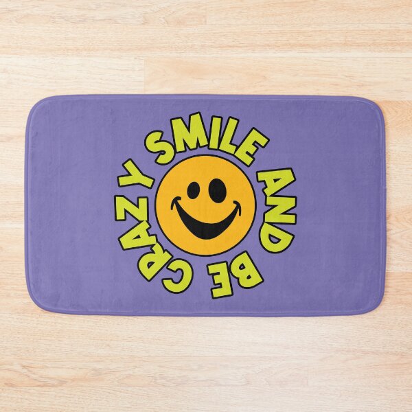 Item preview, Smile And Be Crazy - Fun Smile Quote - Colorful Text - Funny Smile Face designed and sold by WIZECROW.