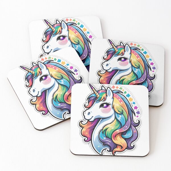 Item preview, Luna the galactic rainbow unicorn designed and sold by digistampdesign.