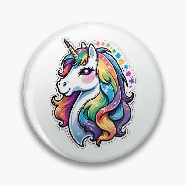 Item preview, Luna the galactic rainbow unicorn designed and sold by digistampdesign.