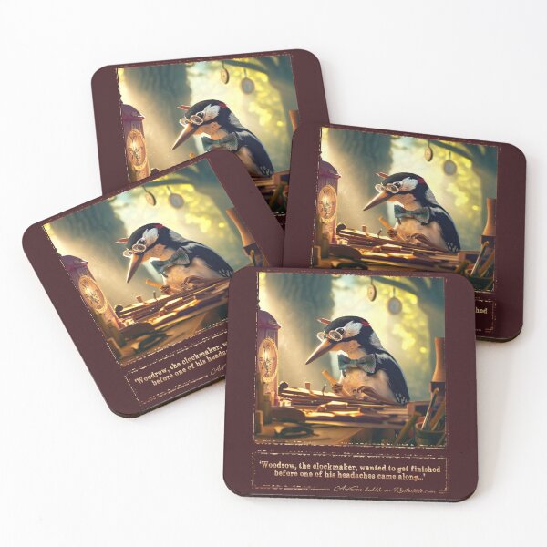 Item preview, (With text) 'Woodrow, the clockmaker, wanted to get finished before one of his headaches came along...' designed and sold by ArtSea-Bubble.