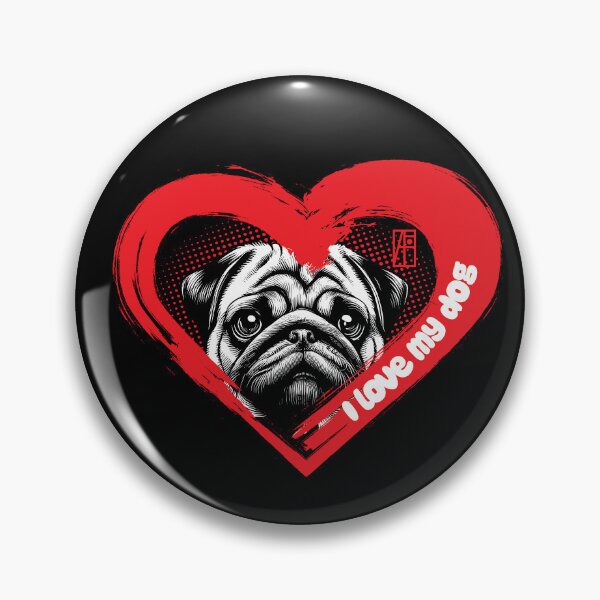Artikelvorschau, Ich liebe meinen Mops - Liebling Hund - Ich liebe meinen Hund entworfen und verkauft von ArtProjectShop.