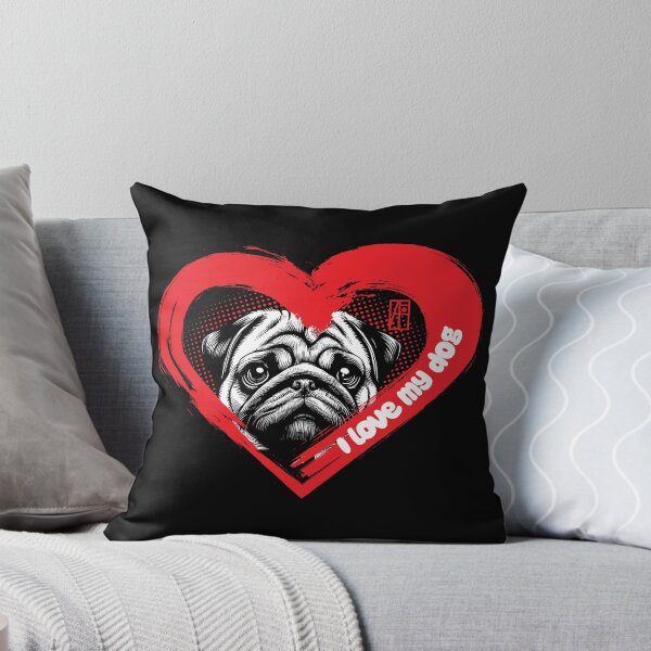 Artikelvorschau, Ich liebe meinen Mops - Liebling Hund - Ich liebe meinen Hund entworfen und verkauft von ArtProjectShop.