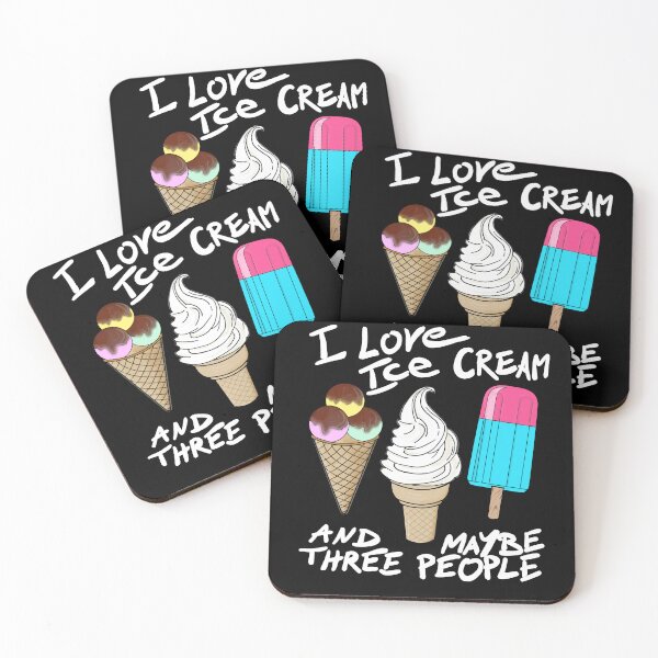 Item preview, I love ice cream and maybe three people. designed and sold by Hot-Mess-Zone.