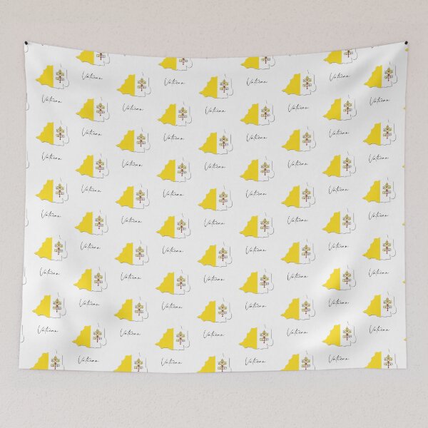 Item preview, Vatican Country Map and Flag Rome Europe designed and sold by dk-design85.