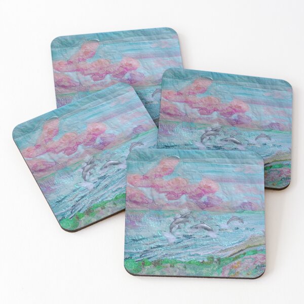 Item preview, Malibu. Billionaire Beach.Dolphins designed and sold by NisaKiley.