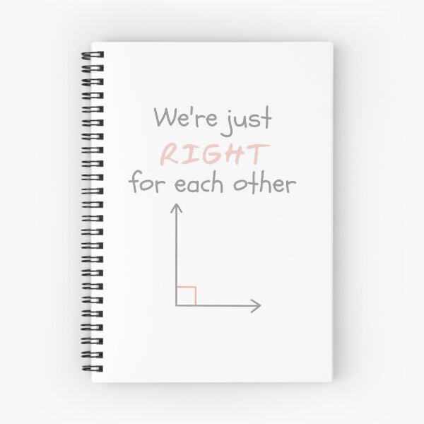 Item preview, We're Just Right for Each Other Math Valentine's Pun Design designed and sold by Pun Intended.