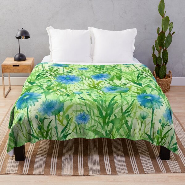 Item preview, cornflowers in the meadow designed and sold by elegantpaterns.