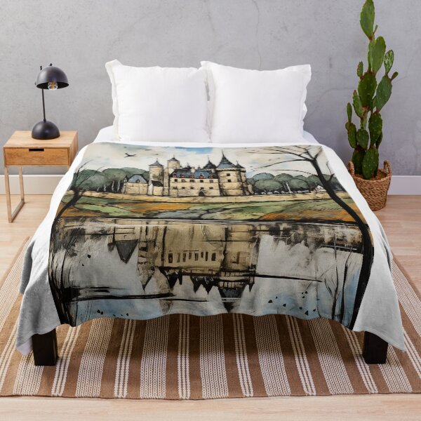 Item preview, Loire valley travel vintage colorful anime graphics designed and sold by wonderfulpark.