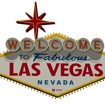 Las Vegas Welcome Sign Wall Decal - Iconic Retro Vegas Vibes