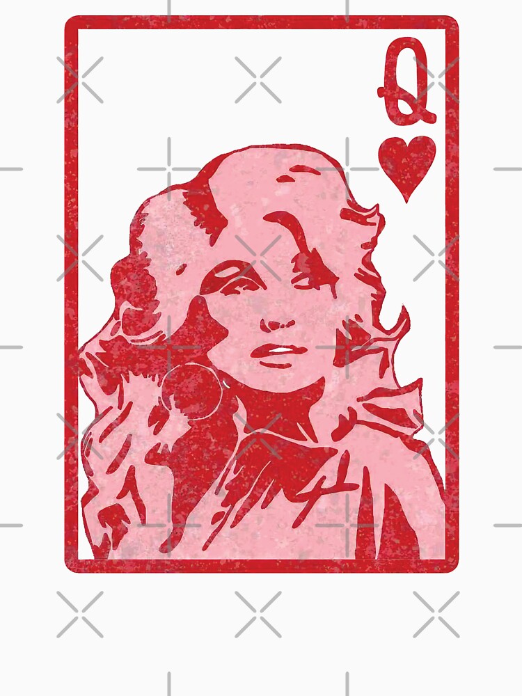 Thumbnail 7 von 7, Classic T-Shirt, Dolly Queen Of Hearts Karte Valentinstag Valentinstag designt und verkauft von laurashopee.