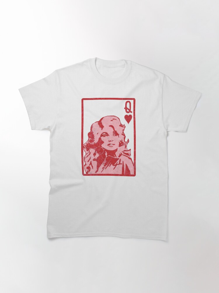 Thumbnail 3 von 7, Classic T-Shirt, Dolly Queen Of Hearts Karte Valentinstag Valentinstag designt und verkauft von laurashopee.