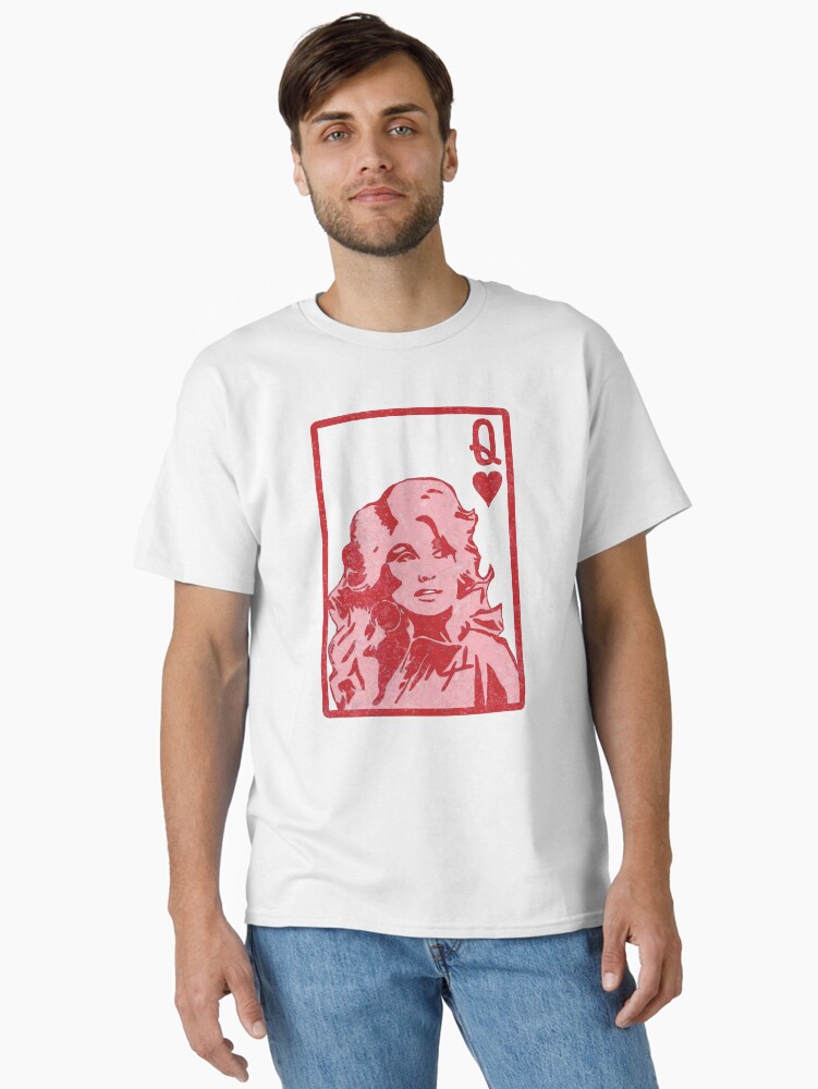 Thumbnail 2 von 7, Classic T-Shirt, Dolly Queen Of Hearts Karte Valentinstag Valentinstag designt und verkauft von laurashopee.