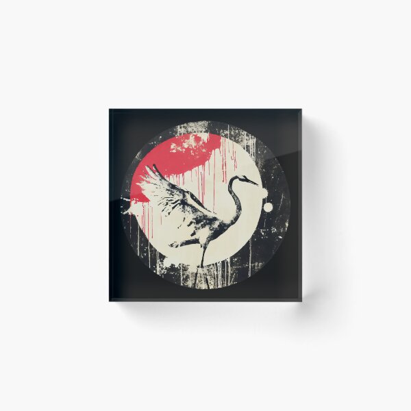 Item preview, Heron Vintage abstract street art designed and sold by TomFrontierArt.