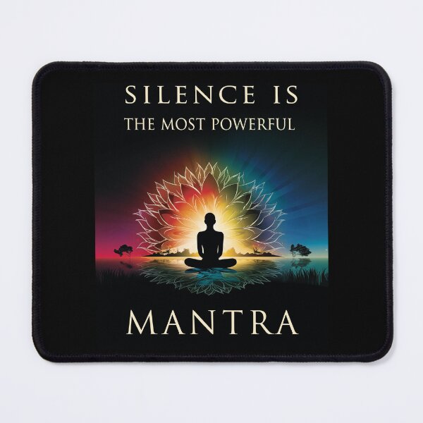 Item preview, Silnce is the most powerful Mantra, meditation designed and sold by Szkicerka.