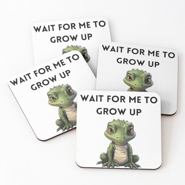 Item preview, Wait for me to grow up alligator baby designed and sold by SMARTKIT  DESIGNAGENCY.
