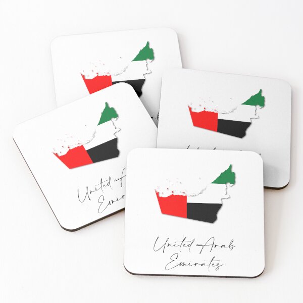 Item preview, United Arab Emirates Country Map and Flag Asia designed and sold by dk-design85.