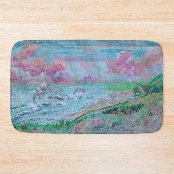 Item preview, Malibu. Billionaire Beach.Dolphins designed and sold by NisaKiley.