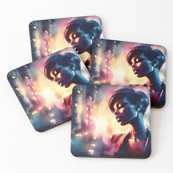 Artikelvorschau, Neo Noir Afroamerikanisches Mädchen [Aquarell] entworfen und verkauft von RESToRAPTOR.