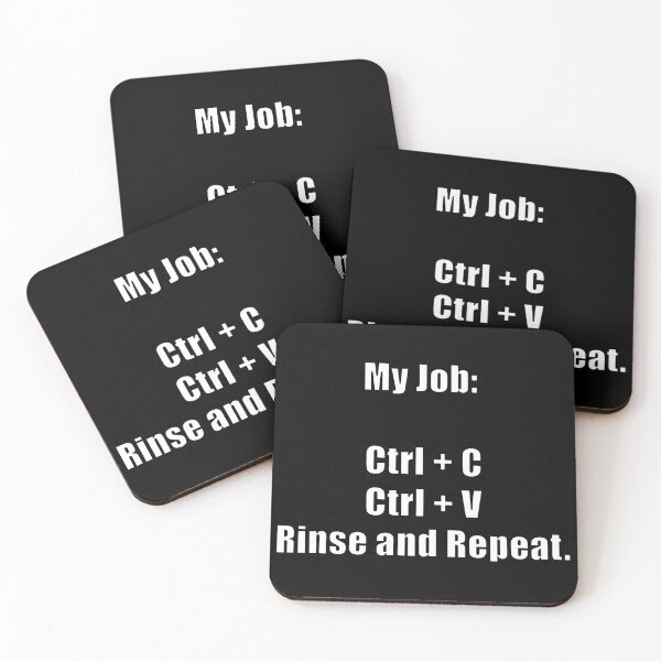 Item preview, Excel Ctrl C Ctrl V Joke  designed and sold by CubicleLaughs.