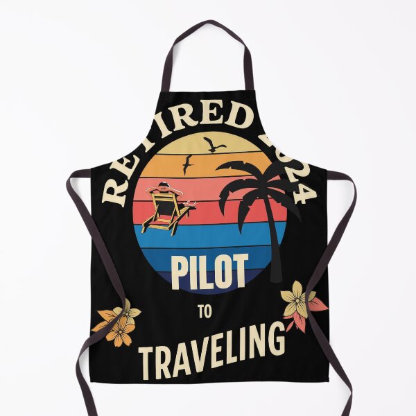 Item preview, Retired Pilot 2024. Tropical Sunset Retirement Vibes Design designed and sold by johnharry3.