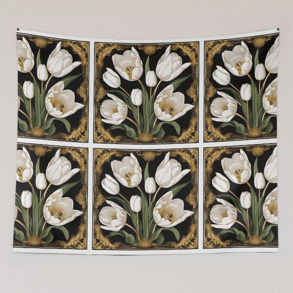Item preview, Baroque Inspired White Tulips designed and sold by DesignsByPrnces.