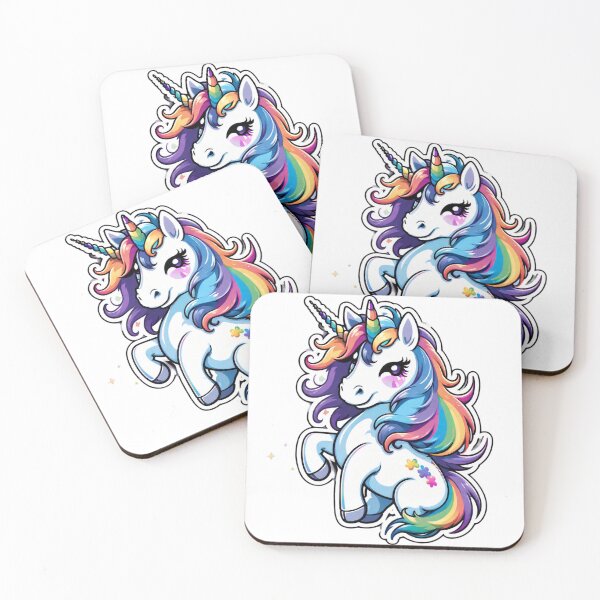 Item preview, Lola the colorful dream unicorn - illustration for fantasy worlds and unicorn fans designed and sold by digistampdesign.