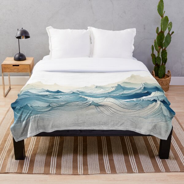 Item preview, Olas de montaña - Arte digital designed and sold by SnoopyTF.