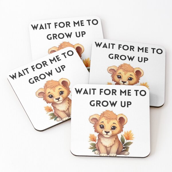 Item preview, Wait for me to grow up Lion baby designed and sold by SMARTKIT  DESIGNAGENCY.