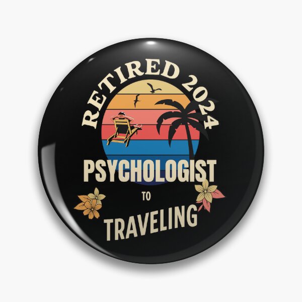 Artikelvorschau, Pensionierter Psychologe 2024. Tropical Sunset Retirement Vibes Design entworfen und verkauft von johnharry3.