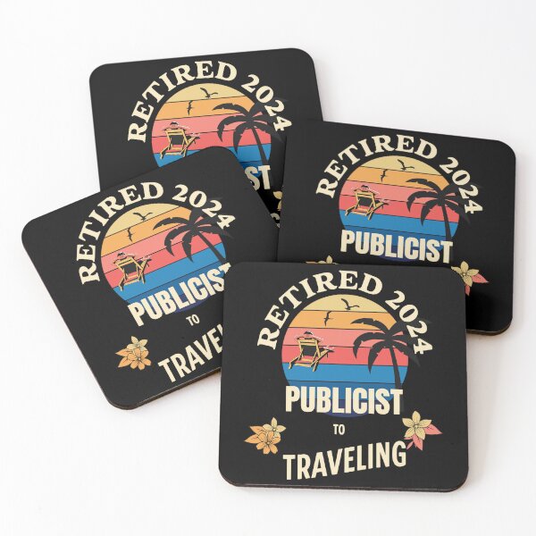Item preview, Retired Publicist 2024. Tropical Sunset Retirement Vibes Design designed and sold by johnharry3.
