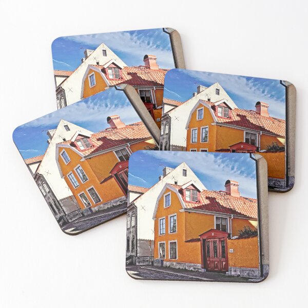 Item preview, Old Houses in Visby Sweden designed and sold by RosRidleyPhoto.