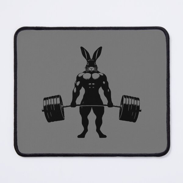 Item preview, Copy of Strong Rabbit Weightlifting Gym Sticker designed and sold by Black Bunny.