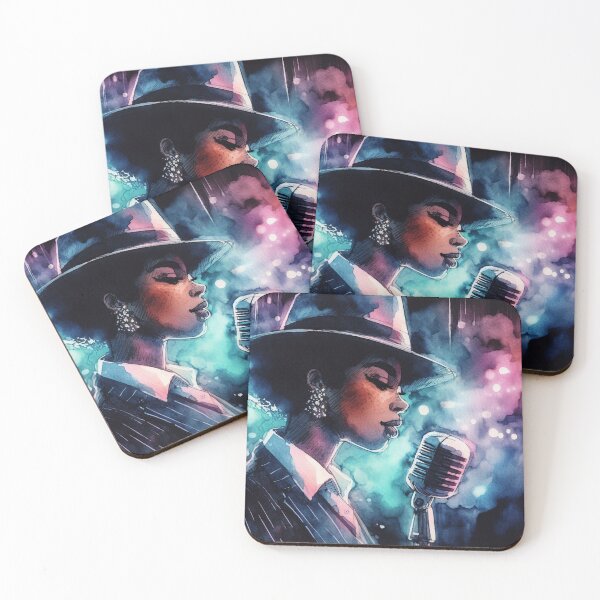Item preview, Neo Noir Afro-American Jazz Singer Girl [Watercolor] designed and sold by RESToRAPTOR.
