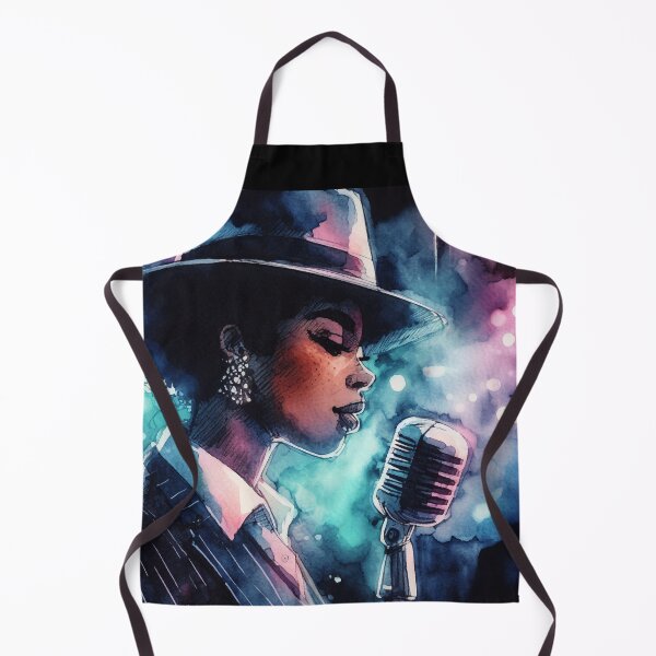 Item preview, Neo Noir Afro-American Jazz Singer Girl [Watercolor] designed and sold by RESToRAPTOR.