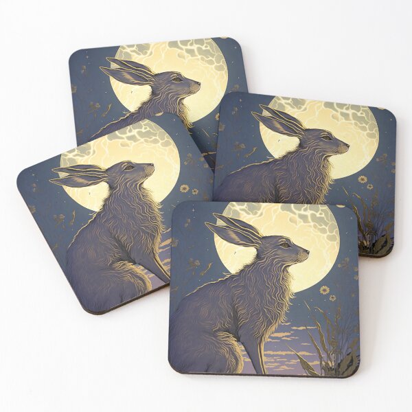 Item preview, Moon Gazing Hare designed and sold by CosmicAnomaly.