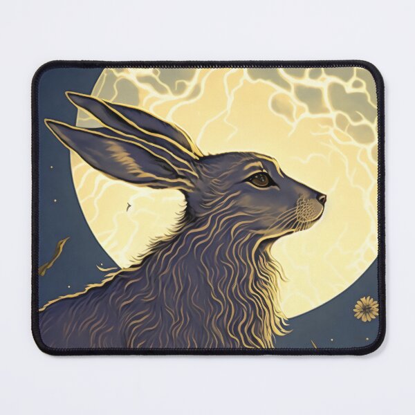 Item preview, Moon Gazing Hare designed and sold by CosmicAnomaly.